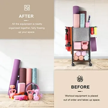 Yoga Mat Storage Rack - Home Gym Organizer