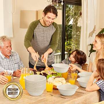 Green Tree Products Disposable Paper Bowls, 32 Oz [50 Pack] Large Bowl-100% Compostable, Biodegradable, Eco-friendly - Convenient for Daily Use for Salad, Hot Soup, and Pasta