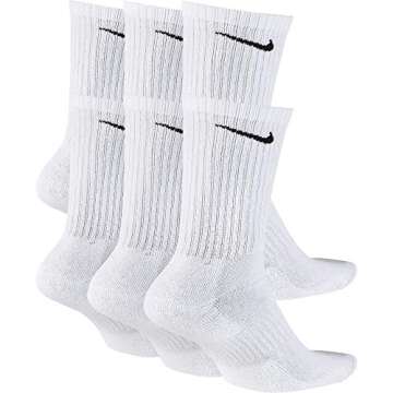 Nike Everyday Cushion Crew Socks for Youth in Pack of 6