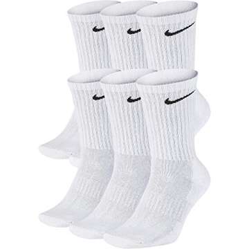 Nike Everyday Cushion Crew Socks for Youth in Pack of 6