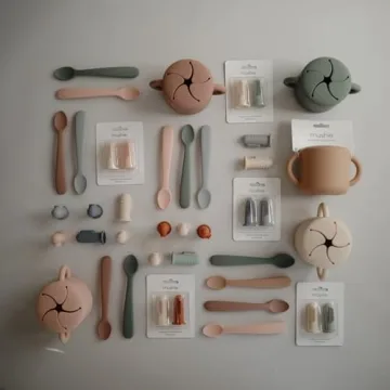 Mushie Silicone Snack Cup for Toddlers | Spill-Proof & Safe