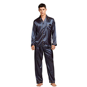 TONY AND CANDICE Satin Pajama Set for Men Comfort