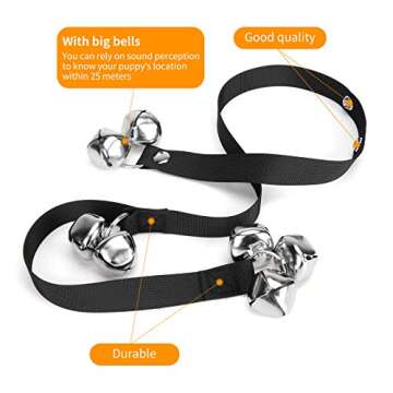 JEXCULL Dog Doorbell for Training, Adjustable Puppy Doorbells Premium Doggy Train Tools Pet Supplies...