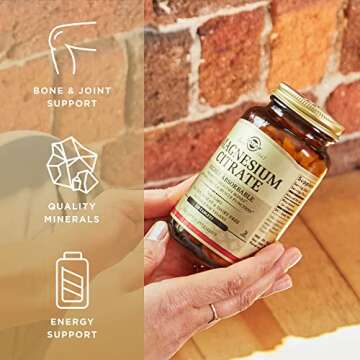 Solgar Magnesium Citrate - 120 Tablets, Pack of 2 - Promotes Healthy Bones, Supports Nerve & Muscle Function - Highly Absorbable - Non-GMO, Vegan, Gluten Free, Kosher - 120 Total Servings