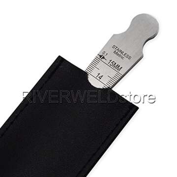 High-Precision RIVERWELD Taper Welding Gauge - Metric & Inch