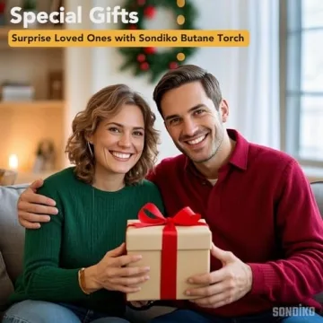 Sondiko Butane Torch with Adjustable Flame and Fuel Gauge