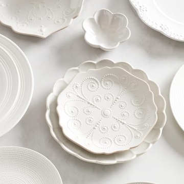 Lenox French Perle Scallop Accent Plate Set - Elegance Redefined