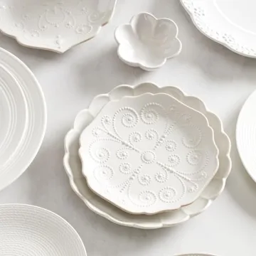 Lenox French Perle Scallop Accent Plate Set - Elegance Redefined