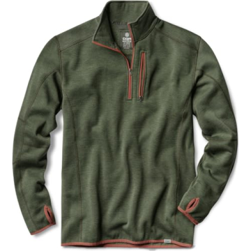CQR Men's Thermal Fleece Quarter Zip Sweater for All Occasions