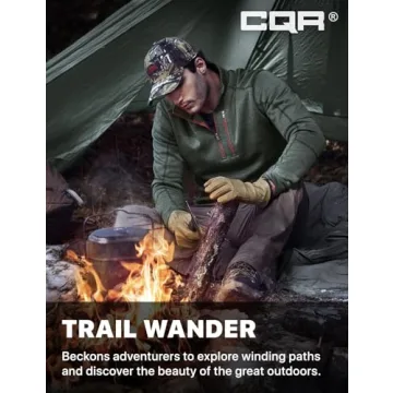 CQR Men's Thermal Fleece Quarter Zip Sweater for All Occasions