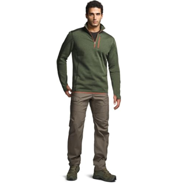 CQR Men's Thermal Fleece Quarter Zip Sweater for All Occasions