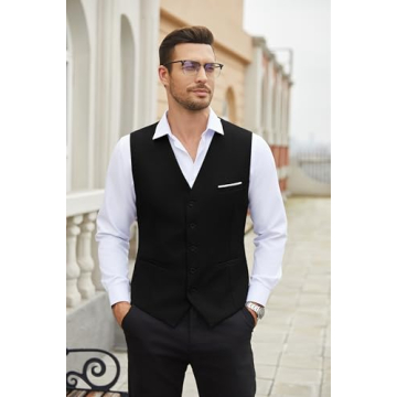 COOFANDY Men's Slim Fit Business Dress Vest - Perfect Fit
