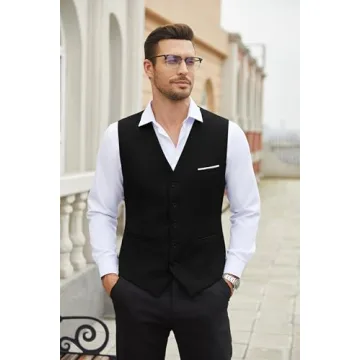 COOFANDY Men's Slim Fit Business Dress Vest - Perfect Fit