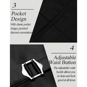 COOFANDY Men's Slim Fit Business Dress Vest - Perfect Fit