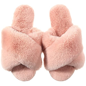 Plush Memory Foam Women's House Slippers Indoor Outdoor