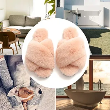 Plush Memory Foam Women's House Slippers Indoor Outdoor