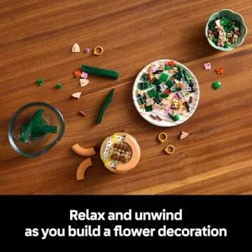 LEGO Botanicals Mini Orchid Building Set - Artificial, Fake Orchid for Home Decor, Adults Ages 18+ - Indoor Plant Decorations for Table, Desk, Office - Creative Gift Idea for Her & Him - 10343