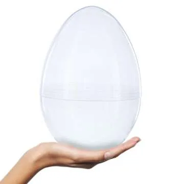 Jumbo Clear Plastic Easter Eggs Set of 2 - 10 Inches