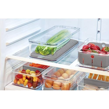iDesign Large Divided Produce Storage Container BPA-Free