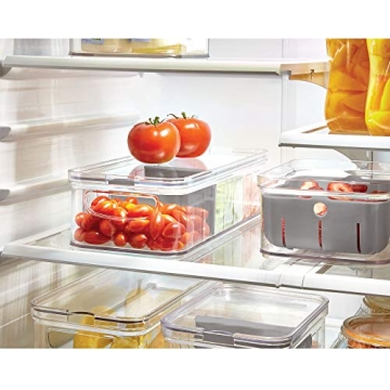 iDesign Large Divided Produce Storage Container BPA-Free