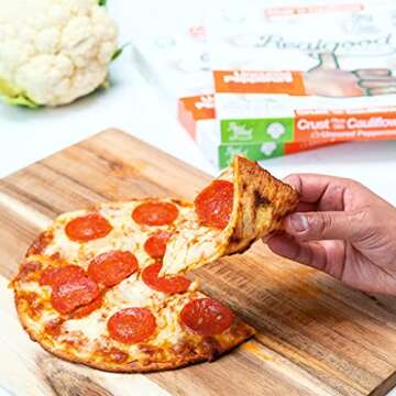 Real Good Foods Cauliflower Pepperoni Pizza, 17 Ounce -- 8 per case.