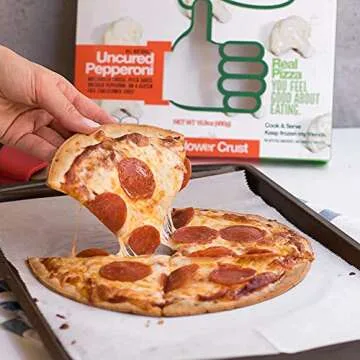 Real Good Foods Cauliflower Pepperoni Pizza, 17 Ounce -- 8 per case.