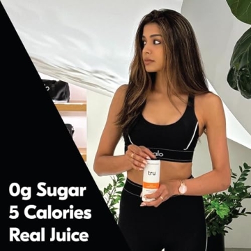 Tru Gutsy Probiotic Seltzer - Peach Flavor, Low Calorie Drink