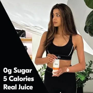 Tru Gutsy Probiotic Seltzer - Peach Flavor, Low Calorie Drink