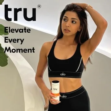 Tru Gutsy Probiotic Seltzer - Peach Flavor, Low Calorie Drink