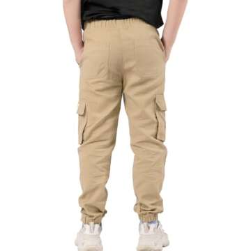 Buy NATUST Boys Cargo Joggers - Comfortable and Stylish Pants