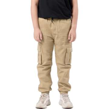Buy NATUST Boys Cargo Joggers - Comfortable and Stylish Pants