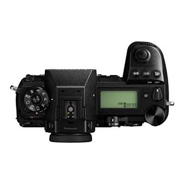 Panasonic LUMIX S1R Full Frame Mirrorless Camera with 47.3MP MOS High Resolution Sensor, L-Mount Lens Compatible, 4K HDR Video and 3.2” LCD - DC-S1RBODY Black