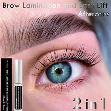 Brow Lamination and Lash Lift Nutrition Clear Eyelash Perm Aftercare Save Burning Eyelash & Eyebrow,...