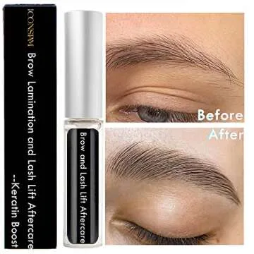 Brow Lamination and Lash Lift Nutrition Clear Eyelash Perm Aftercare Save Burning Eyelash & Eyebrow, Keratin Boost Care Fix Messy Brows/Lashes into Neat Look for 8 Weeks