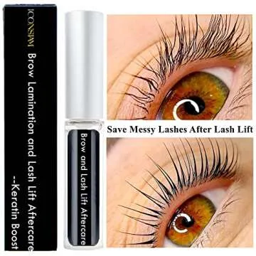 Brow Lamination and Lash Lift Nutrition Clear Eyelash Perm Aftercare Save Burning Eyelash & Eyebrow, Keratin Boost Care Fix Messy Brows/Lashes into Neat Look for 8 Weeks
