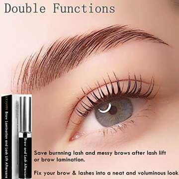 Brow Lamination and Lash Lift Nutrition Clear Eyelash Perm Aftercare Save Burning Eyelash & Eyebrow, Keratin Boost Care Fix Messy Brows/Lashes into Neat Look for 8 Weeks