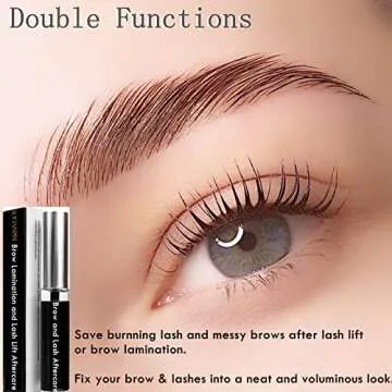 Brow Lamination and Lash Lift Nutrition Clear Eyelash Perm Aftercare Save Burning Eyelash & Eyebrow, Keratin Boost Care Fix Messy Brows/Lashes into Neat Look for 8 Weeks