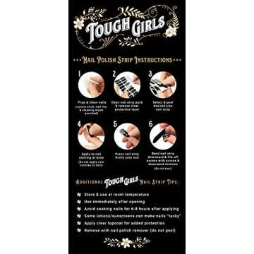 Exquisite Tough Girls Gel Nail Strips - No UV Needed!