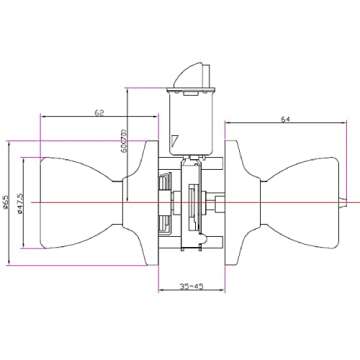 Design House Terrace Interior Door Knobs - Elegant Oil Rubbed Bronze Dummy Handle