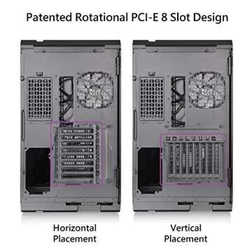 Thermaltake View 51 Motherboard Sync ARGB E-ATX Full Tower Gaming Computer Case with 2 200mm ARGB 5V Motherboard Sync RGB Fans + 140mm Black Rear Fan Pre-Installed CA-1Q6-00M1WN-00