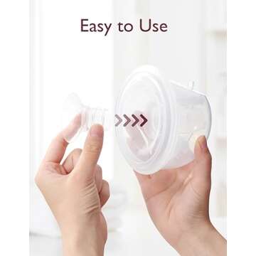 Momcozy Flange Insert 19mm Compatible with 24mm Flange/Shield of Most Pumps, Insert for Breast Pump Replacement Accessories, 4PCS 19mm