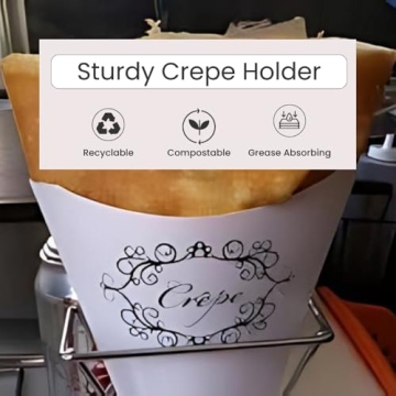 Friteshop Perforated French Crepe Holders - Pack of 100