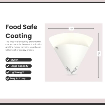 Friteshop Perforated French Crepe Holders - Pack of 100