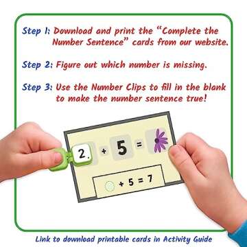 hand2mind Learn My Numbers Fine Motor Clips, Kids Clothespin Activities, Fine Motor Toys, Learning Numbers for Toddlers, Toddler Numbers and Counting, Preschool Learning Activities, Montessori Math