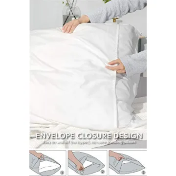 Bedsure Euro Pillow Sham Covers 26x26 Set of 2