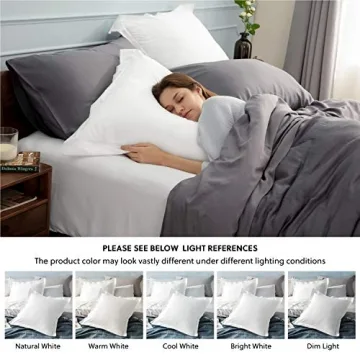 Bedsure Euro Pillow Sham Covers 26x26 Set of 2