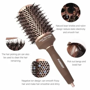 FIXBODY Round Hair Brush for Blow Drying & Volume Styling