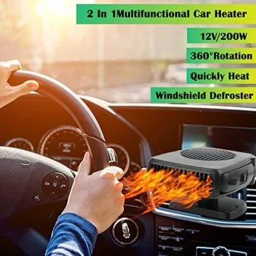 Portable 12V Car Heater Cooler Fast Heating Defroster