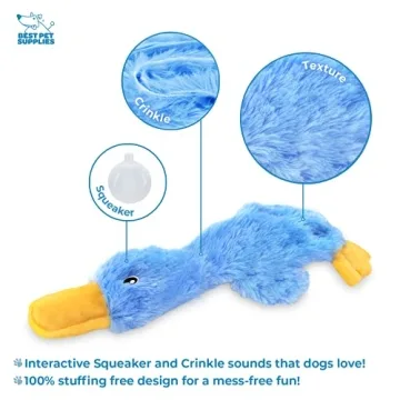 Best Pet Supplies Crinkle Dog Toy for All Breeds
