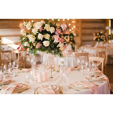 Ms Lovely Clear Glass Charger 12.6 Inch Dinner Plate With Beaded Rim - Set of 4 - Gold